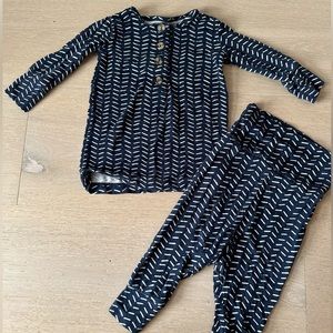 Lou Lou & Company Navy Herring Bone set